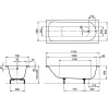 Ванна стальная Kaldewei Eurowa 170x70