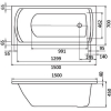 Ванна акриловая Santek Монако 150x70 (WH111976)