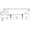 Ванна чугунная Универсал Грация-У 170x70 (1 сорт, с ножками)