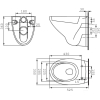 Унитаз подвесной с инсталляцией Cersanit Delfi (S-SET-DEL/Vec/TPL/Mo-Cm-w)