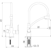 Смеситель для кухонной мойки LEMARK Comfort LM3070C черный