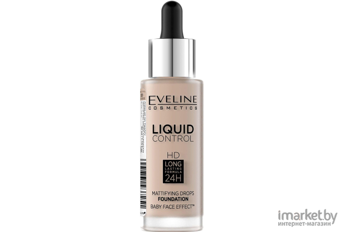 Тональный крем Eveline Cosmetics Liquid Control №020 Rose Beige инновационный жидкий 32мл