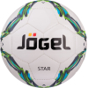 Футбольный мяч Jogel JF-210 Star размер 4 белый/голубой