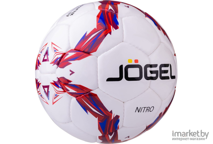 Футбольный мяч Jogel JS-710 Nitro размер 4 белый/синий/красный