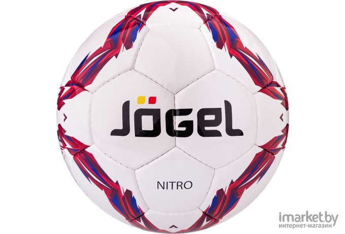 Футбольный мяч Jogel JS-710 Nitro размер 4 белый/синий/красный