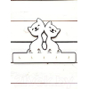 Ключница настенная Grifeldecor Коты / BZ182-4W211