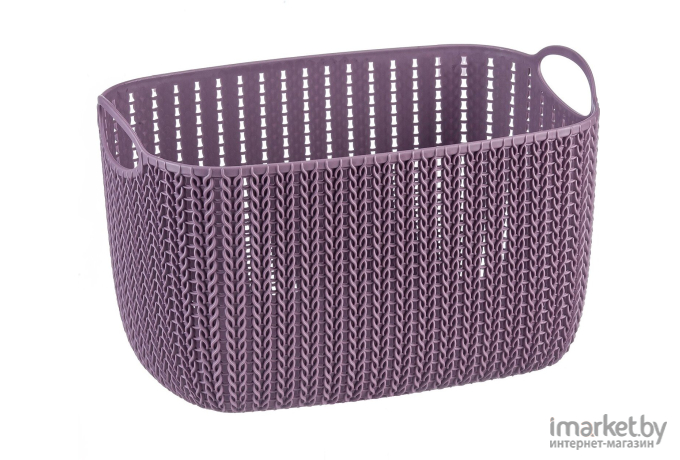Ящик (корзина, чехол) для хранения Idea Корзинка Вязание 7л пурпурный [М2381]