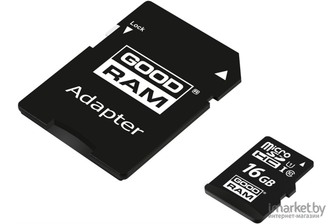 Карта памяти GOODRAM M1AA microSDHC M1AA-0160R12 16GB (с адаптером)