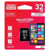 Карта памяти Goodram microSD (Class 10) 32GB / M1AA-0320R12 + адаптер