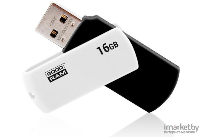 USB Flash GOODRAM UCO2 16GB (черный/белый) [UCO2-0160KWR11]