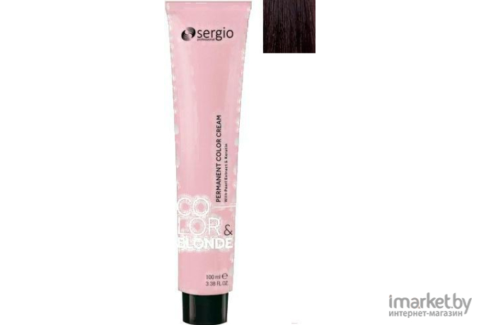 Крем-краска для волос Sergio Professional Color&Blonde 6.31 (темно-русый золот.-пепел.глазир.)