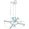 Кронштейн для видеопроектора Holder PR-104-W