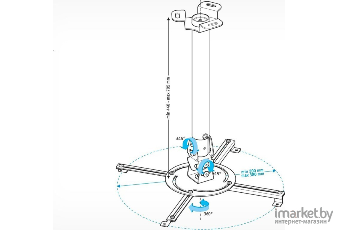 Кронштейн для видеопроектора Holder PR-104-W