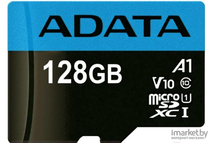 Карта памяти A-data microSDXC (Class 10) 128GB + адаптер (AUSDX128GUICL10A1-RA1)