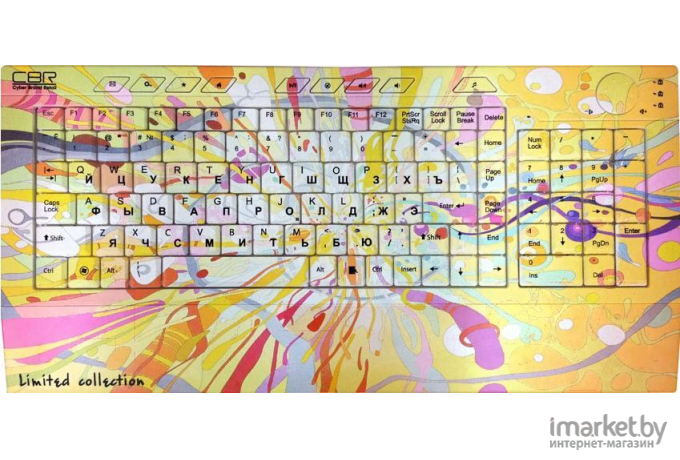Клавиатура CBR Picture Keyboard Splashes