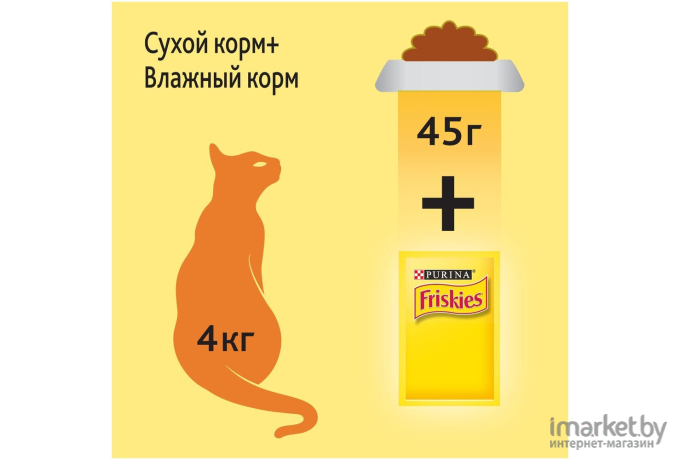 Корм для кошек Friskies С мясом, курицей и печенью (2кг)