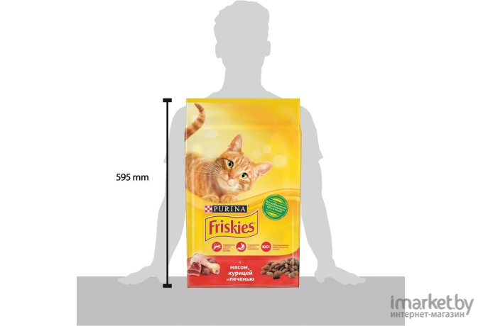 Корм для кошек Friskies С мясом, курицей и печенью (2кг)