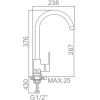 Смеситель Ledeme L74105W (белый)