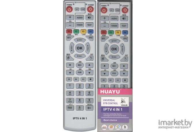 Пульт ДУ Huayu Zala IP-TV 4 в 1 [HOB988]