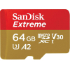 Карта памяти SanDisk Extreme microSDXC 64GB + адаптер (SDSQXA2-064G-GN6MA)