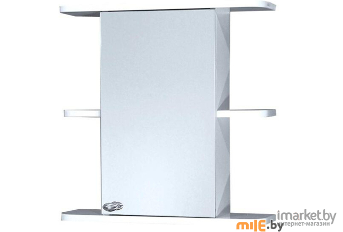 Шкаф с зеркалом для ванной СанитаМебель Камелия-03.54 (правый) белый