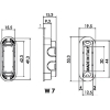 Защелка врезная с фиксацией Morelli M1895 AB