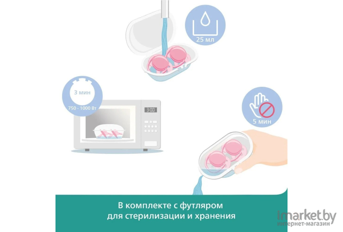 Набор пустышек Philips AVENT SCF343/22 Ultra Air 2шт