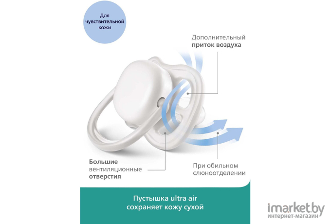 Набор пустышек Philips AVENT SCF343/22 Ultra Air 2шт