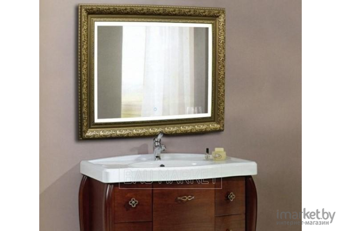 Зеркало для ванной Континент Vintage Led 92x71