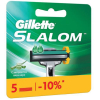 Сменные кассеты Gillette Slalom со смазывающей полоской (5шт)