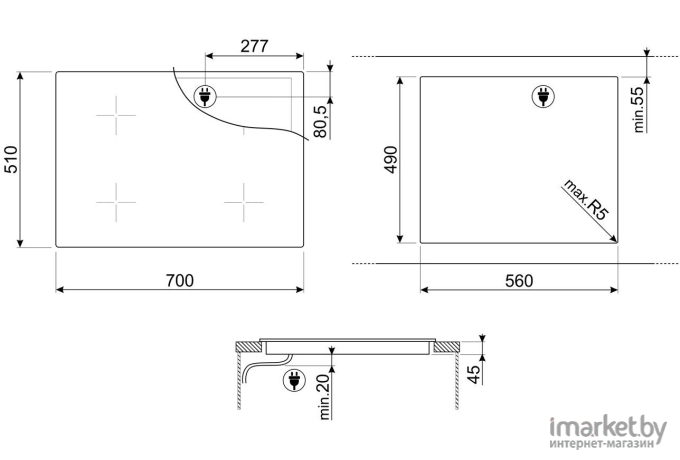 Варочная панель Smeg SI1M7733B