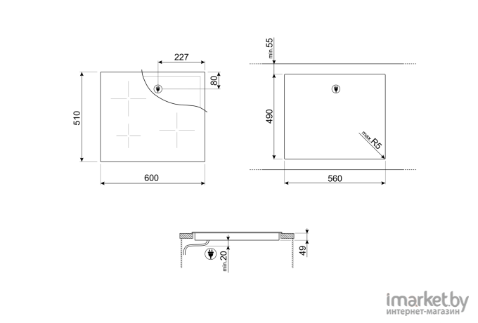 Варочная панель Smeg SI2M7643D