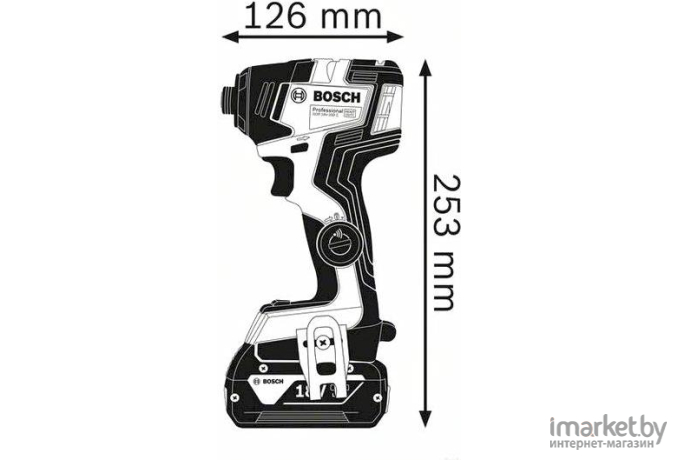 Ударный шуруповерт Bosch GDR 18V-200 C Professional 06019G4104 (без АКБ)