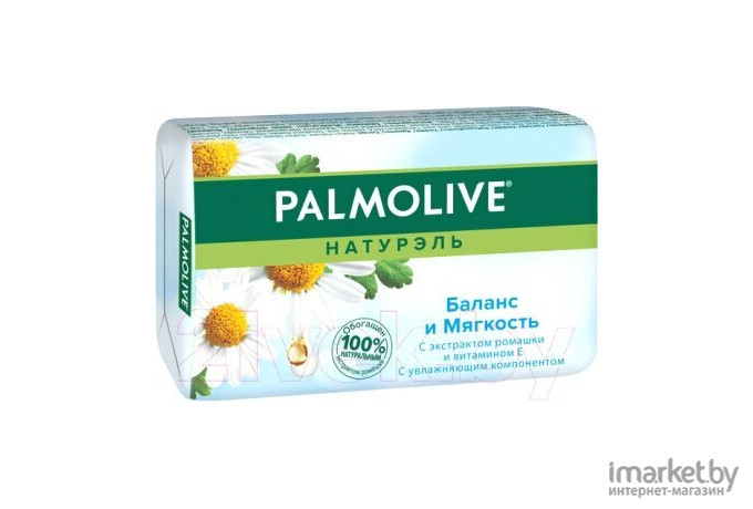 Мыло твердое Palmolive Баланс и Мягкость с экстрактом ромашки и витамином (150г)