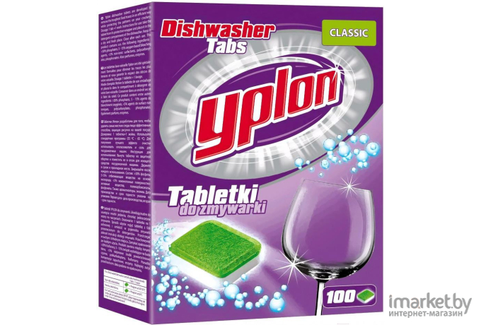 Таблетки для посудомоечных машин Yplon Classic (100штx18г)