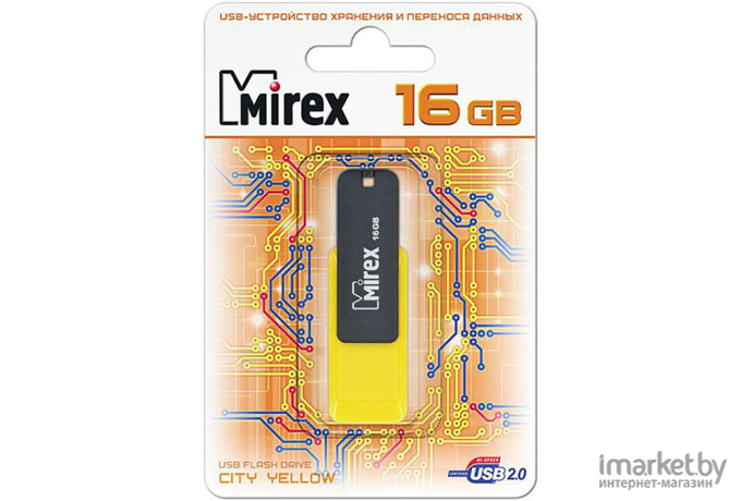 USB Flash Mirex Color Blade City 16GB (желтый) [13600-FMUCYL16]