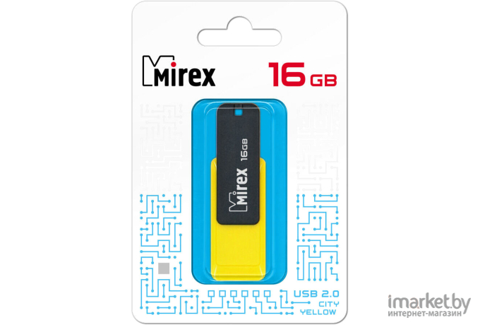 USB Flash Mirex Color Blade City 16GB (желтый) [13600-FMUCYL16]