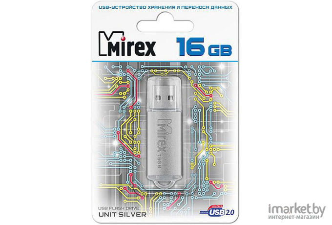 USB Flash Mirex Unit Silver 16GB [13600-FMUUSI16]