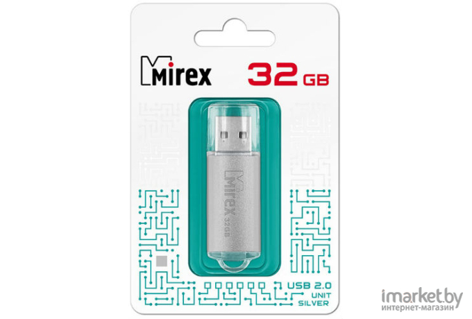 Usb flash накопитель Mirex Unit Silver 32GB (13600-FMUUSI32)