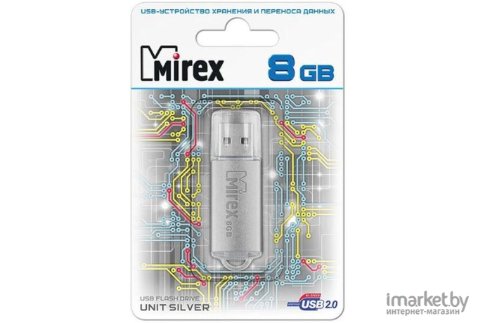 USB Flash Mirex Unit Silver 8GB [13600-FMUUSI08]