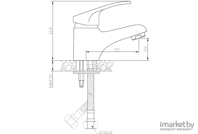 Смеситель AV Engineering D35 AVKBL1-A130