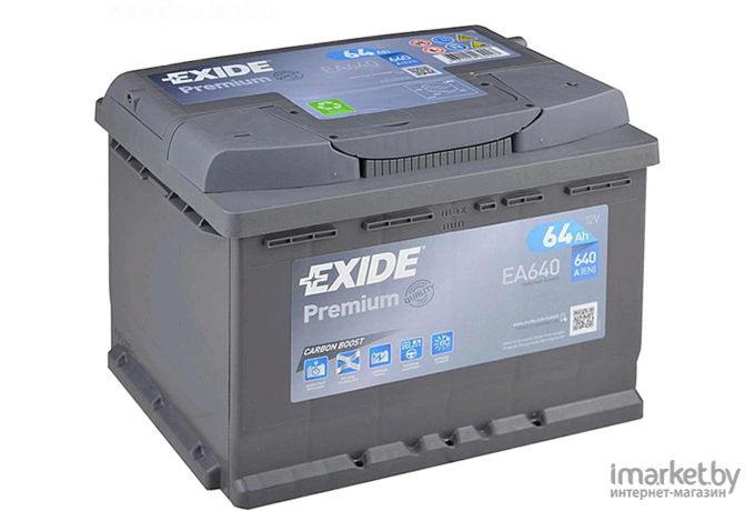 Автомобильный аккумулятор Exide Premium EA640 (64 А/ч)