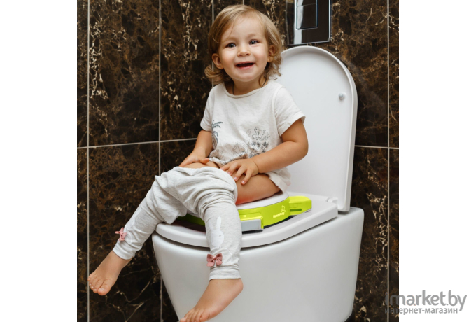 Детский горшок Roxy-Kids HandyPotty дорожный / HP-250GR (лайм)