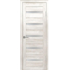 Дверь межкомнатная с комплектом установки Лайт 7 80x200 (латте/стекло белый сатинат)