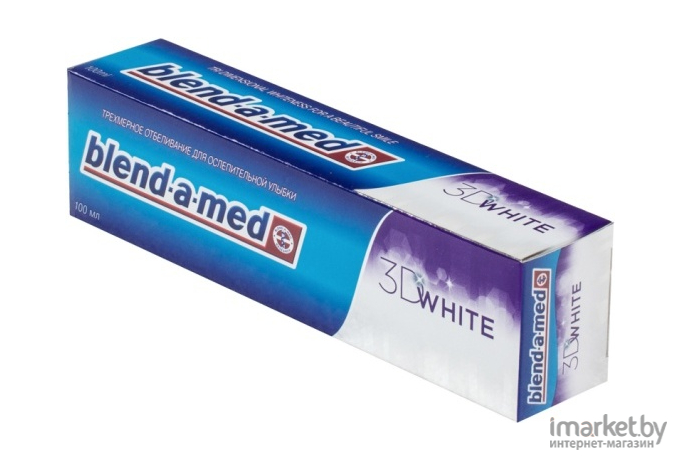 Зубная паста Blend-a-med 3D White бережная мята (100мл)