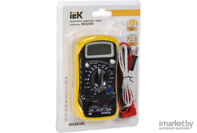 Мультиметр цифровой IEK Master MAS838L