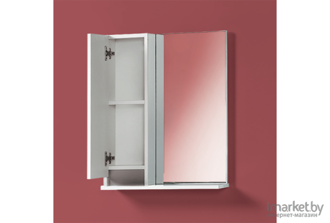 Шкаф с зеркалом для ванной Акваль Афина 55 [АФИНА.04.55.00.L]