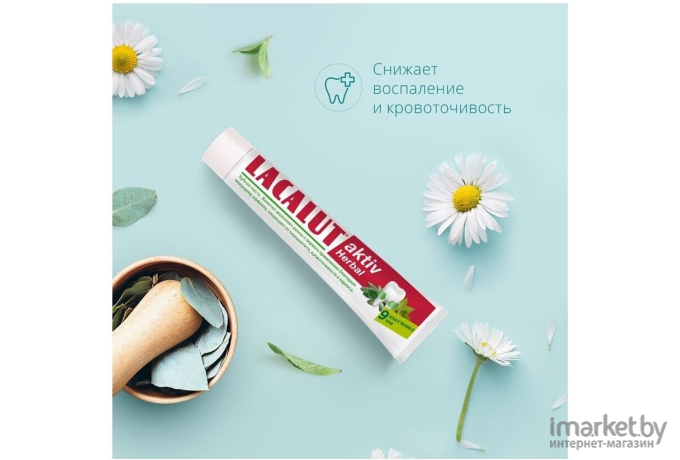 Зубная паста Lacalut Aktiv Herbal (75мл)