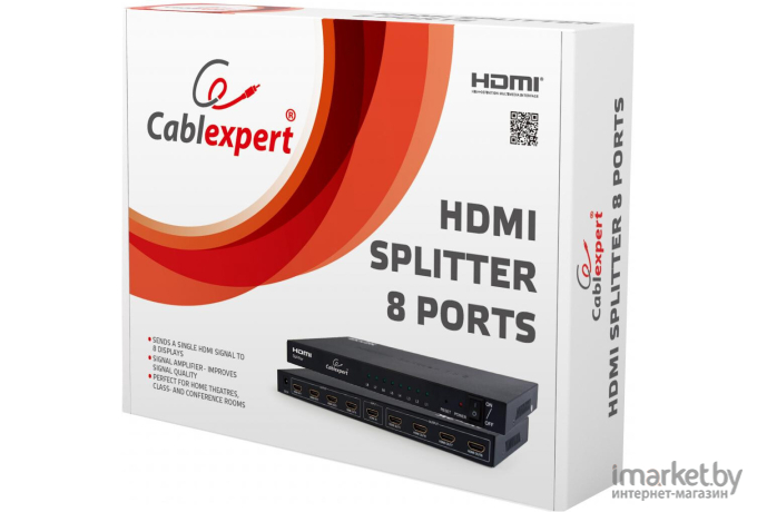 Разветвитель HDMI Cablexpert DSP-8PH4-03, HD19F/8x19F