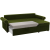 Угловой диван Mebelico Милфорд левый вельвет зеленый/бежевый 59550